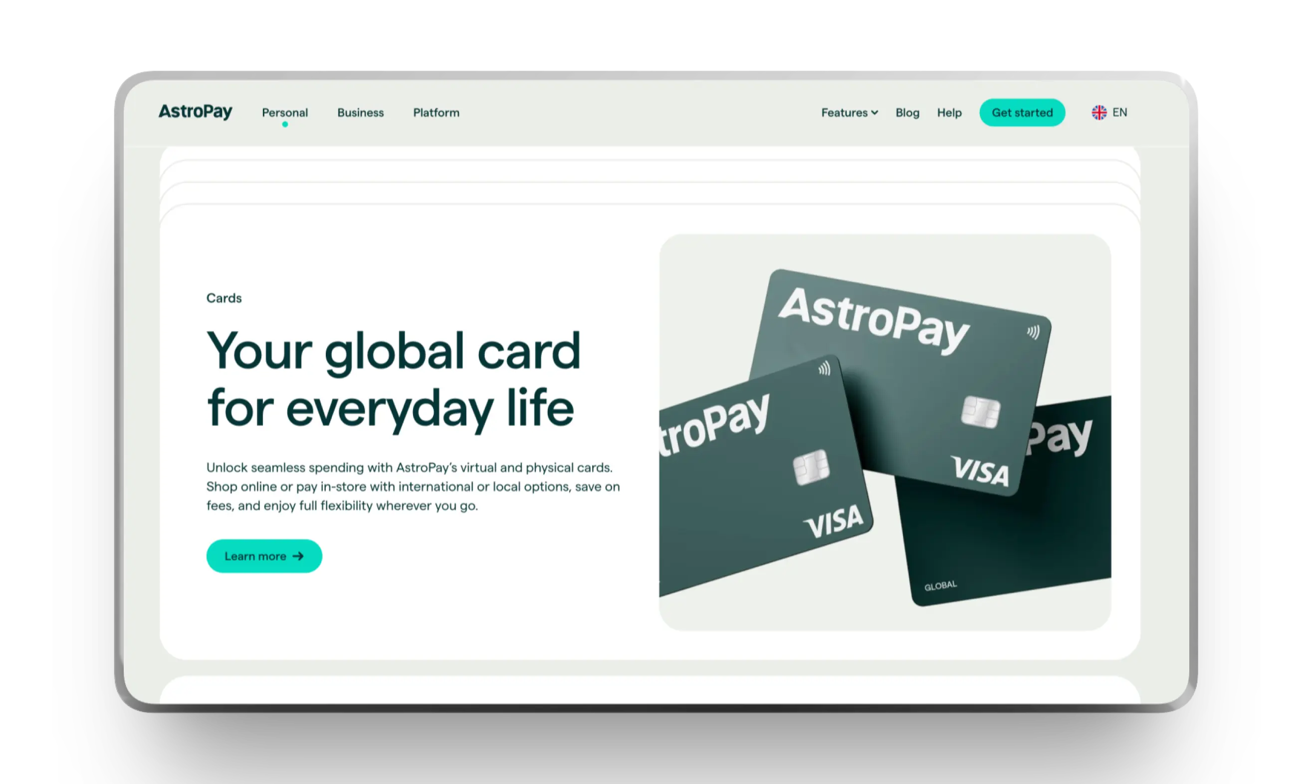 AstroPay cards mockup